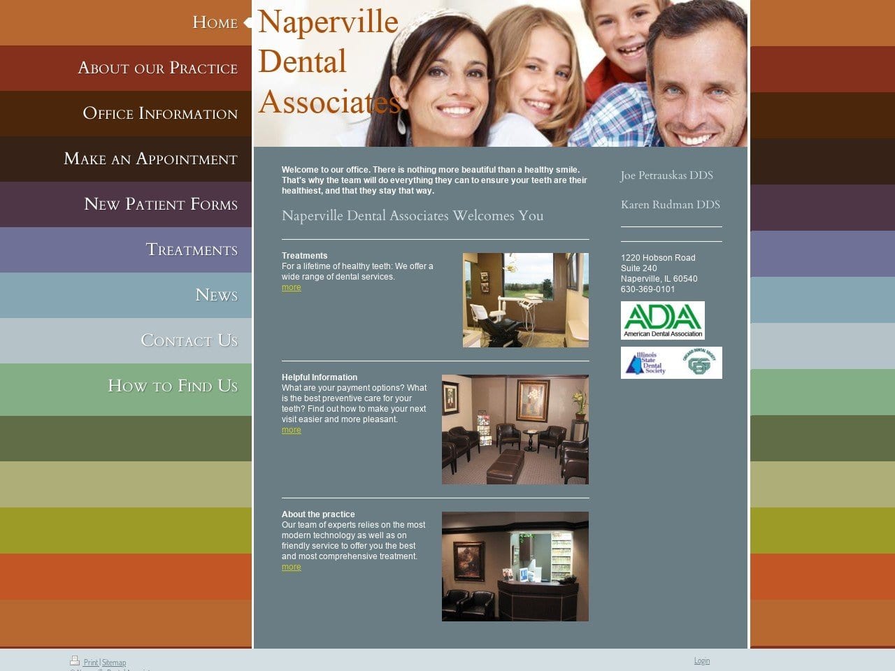 Naperville Dental Associates Ltd Website Screenshot from naperville-dental-associates.com