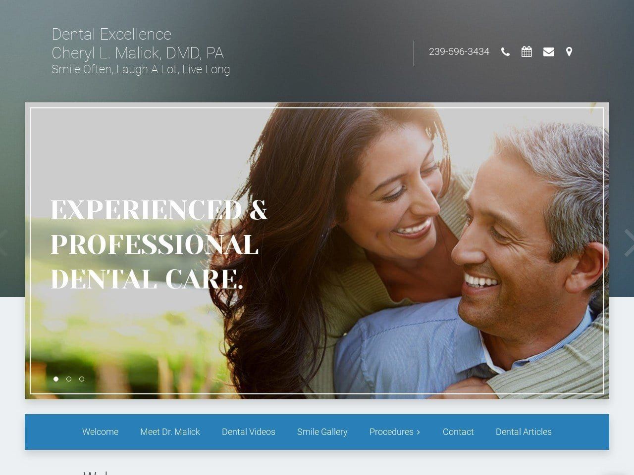 Naples Dental Excellence Website Screenshot from naplesdentalexcellence.com