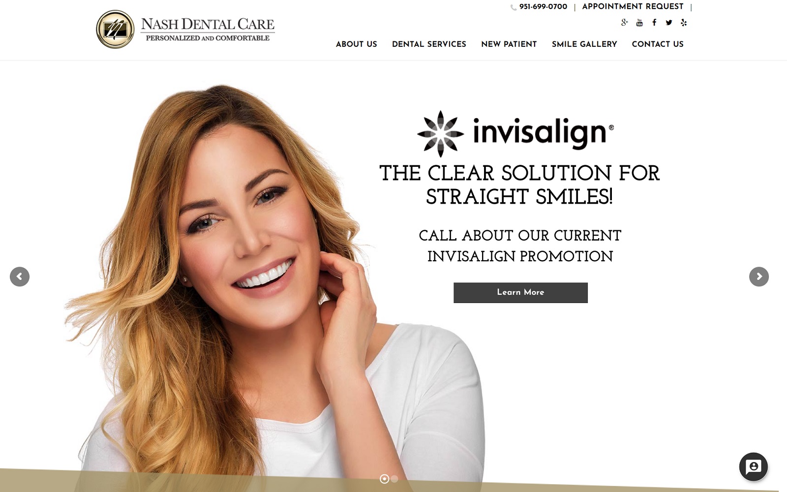 nashdentalcare.com screenshot