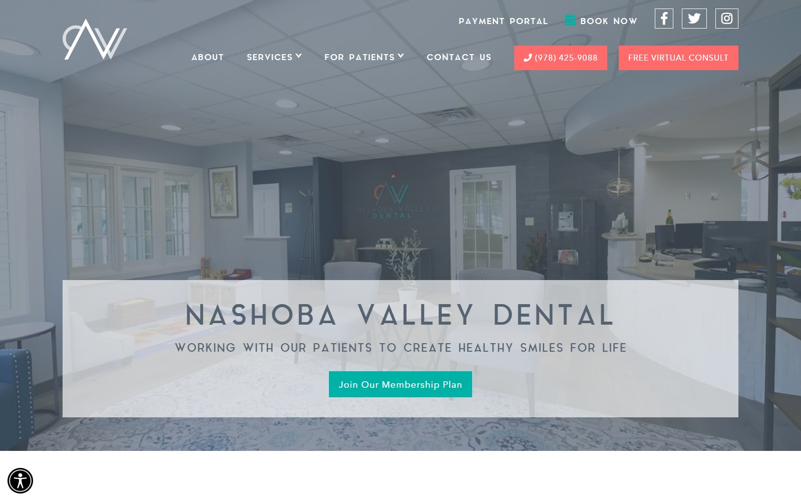 nashobavalleydental.com screenshot