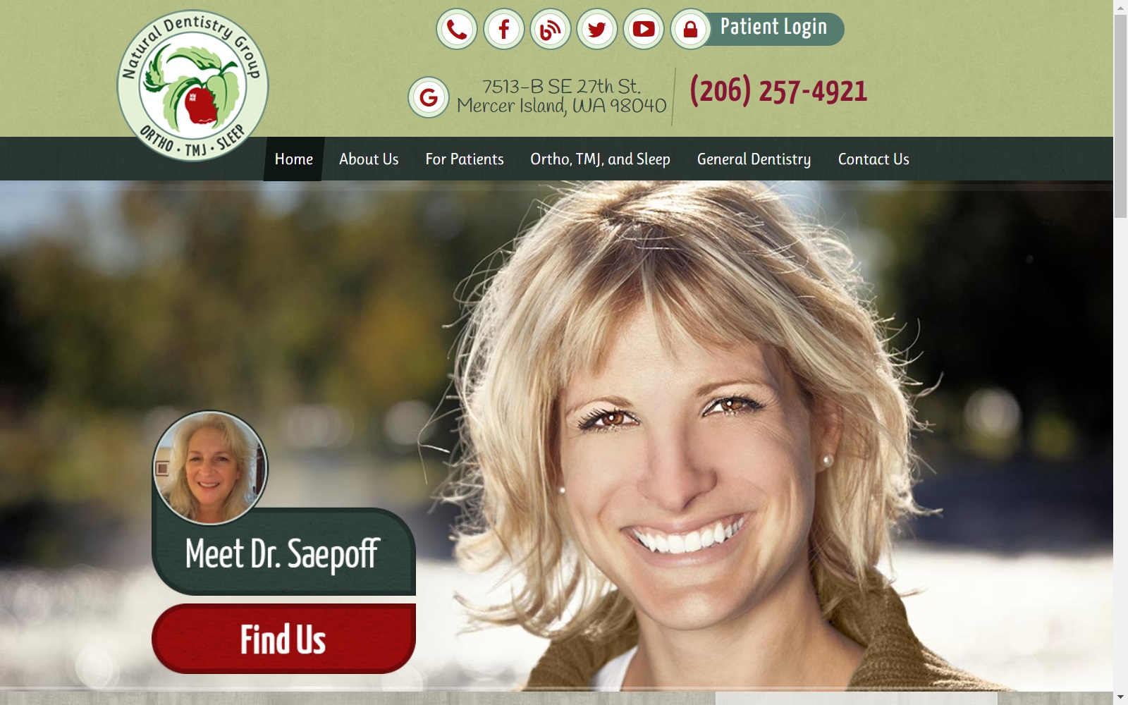 naturaldentist.com screenshot