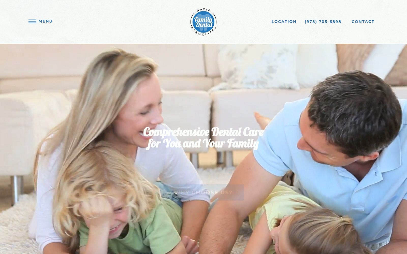 navidfamilydental.com screenshot