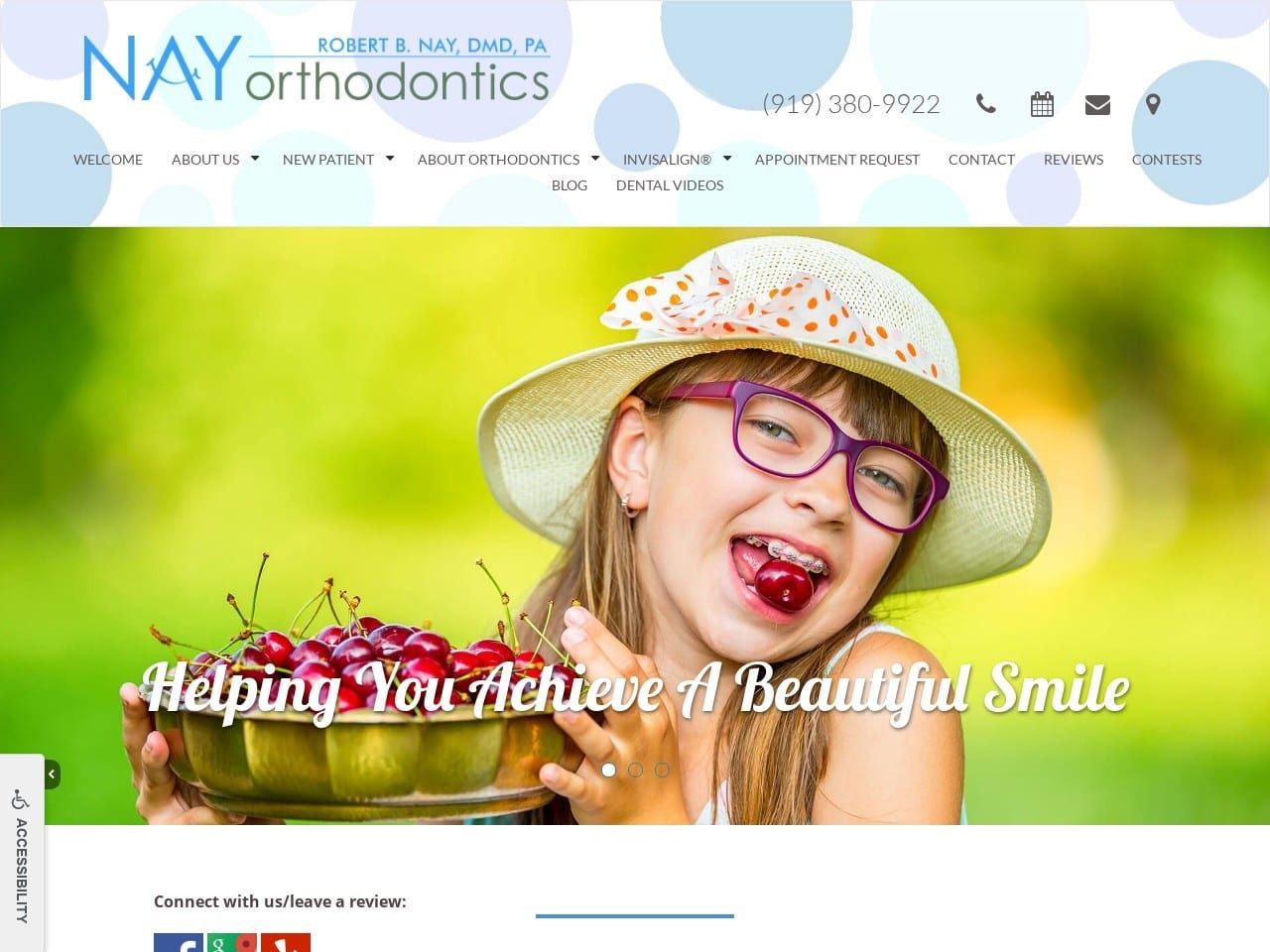 NAY orthodontics Website Screenshot from nayortho.com