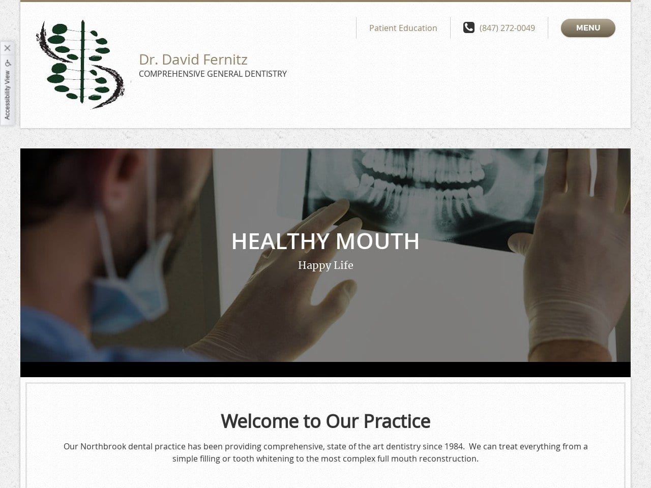 David D Fernitz DDS Website Screenshot from nbkdental.com