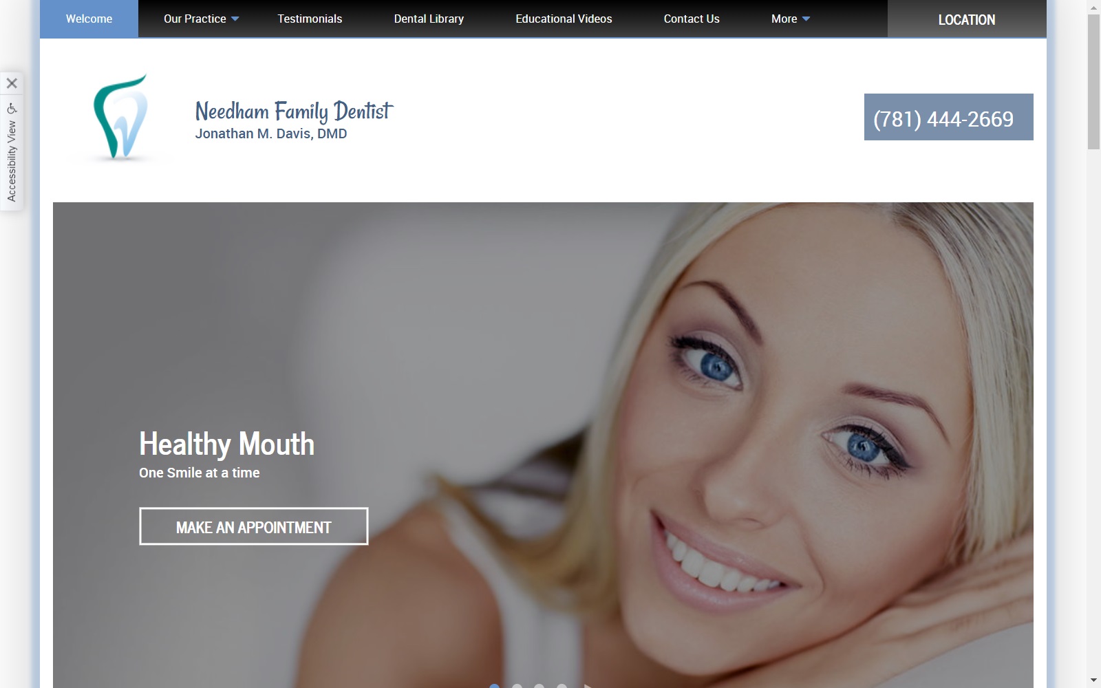 needhamfamilydentist.com screenshot