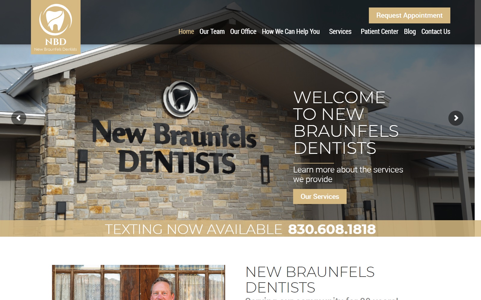 newbraunfelsdentists.com screenshot