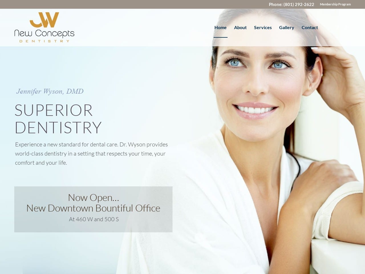 New Concepts Dentist Website Screenshot from newconceptsdentistry.com