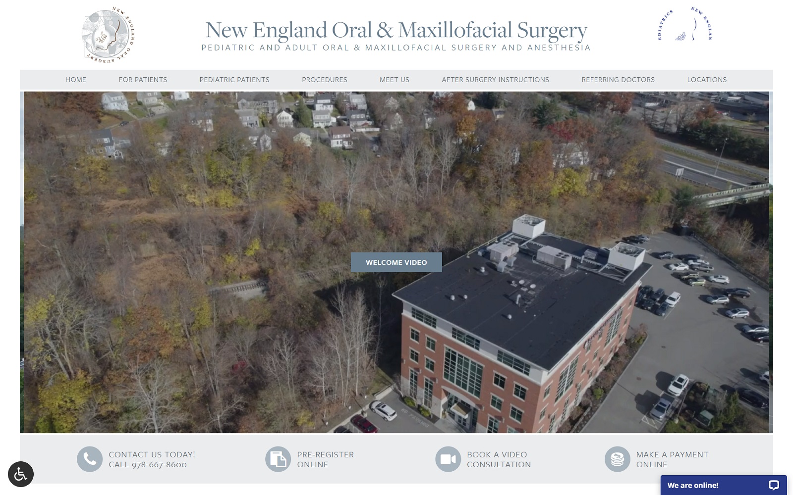 newenglandoralsurgery.com screenshot