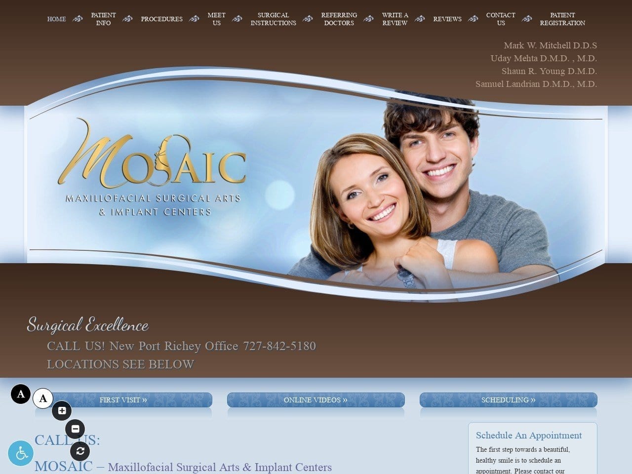 Mosaic Website Screenshot from newjaw.com