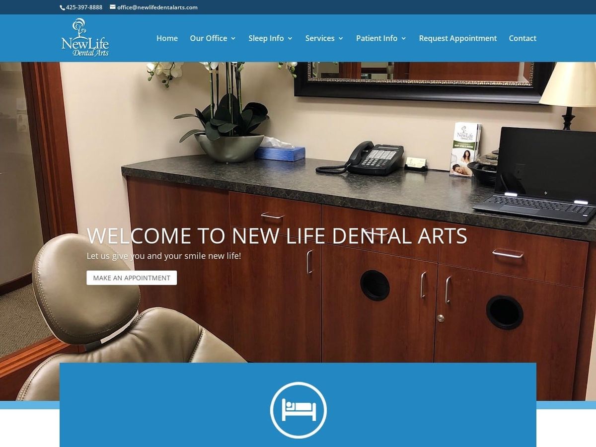 Amy Moslander Website Screenshot from newlifedentalarts.com