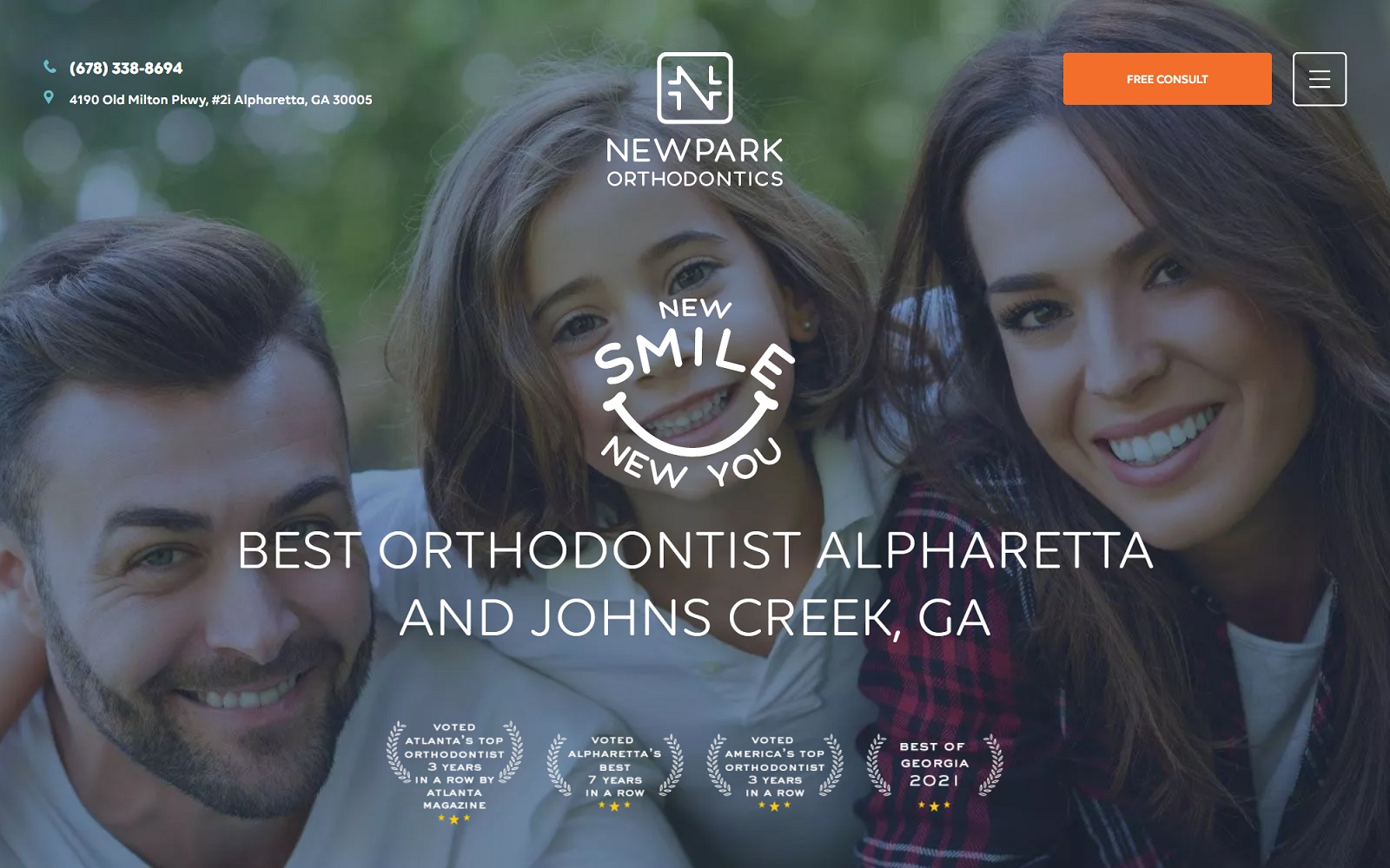 newparkortho.com screenshot