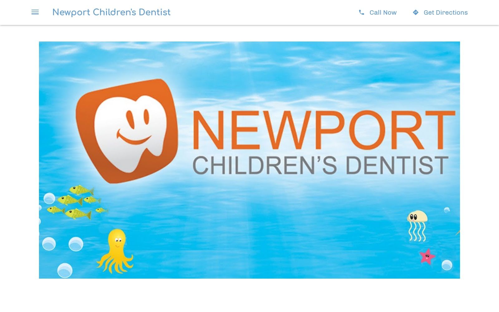 newport-childrens-dentist.business.site screenshot