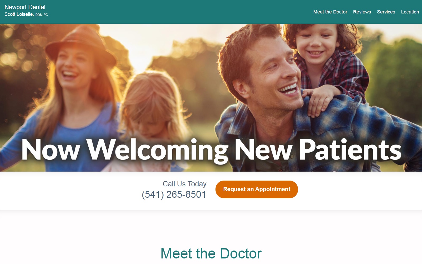 newportoregondental.com screenshot