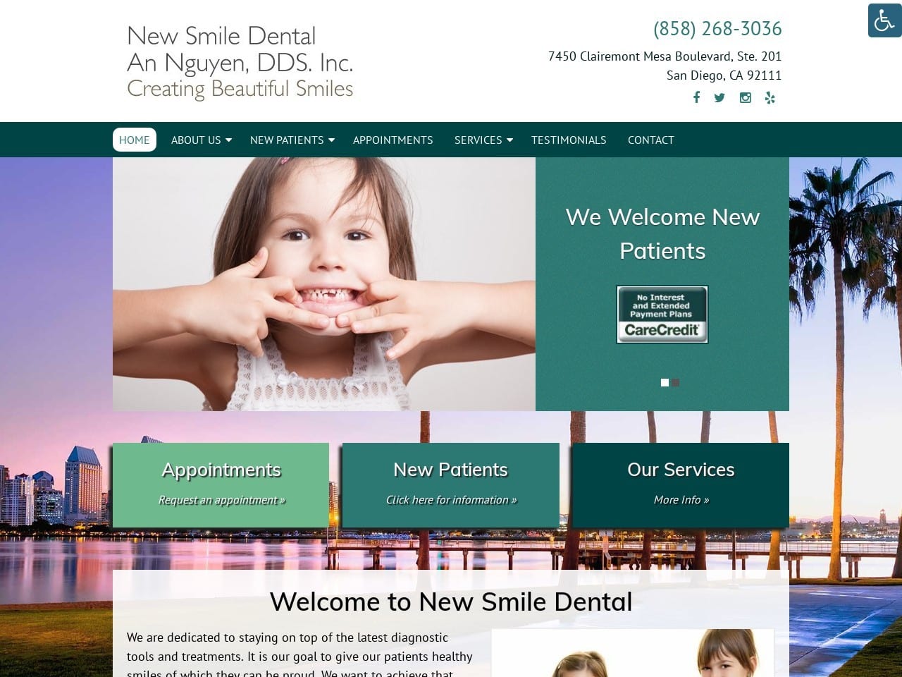 New Smileonline Website Screenshot from newsmileonline.com