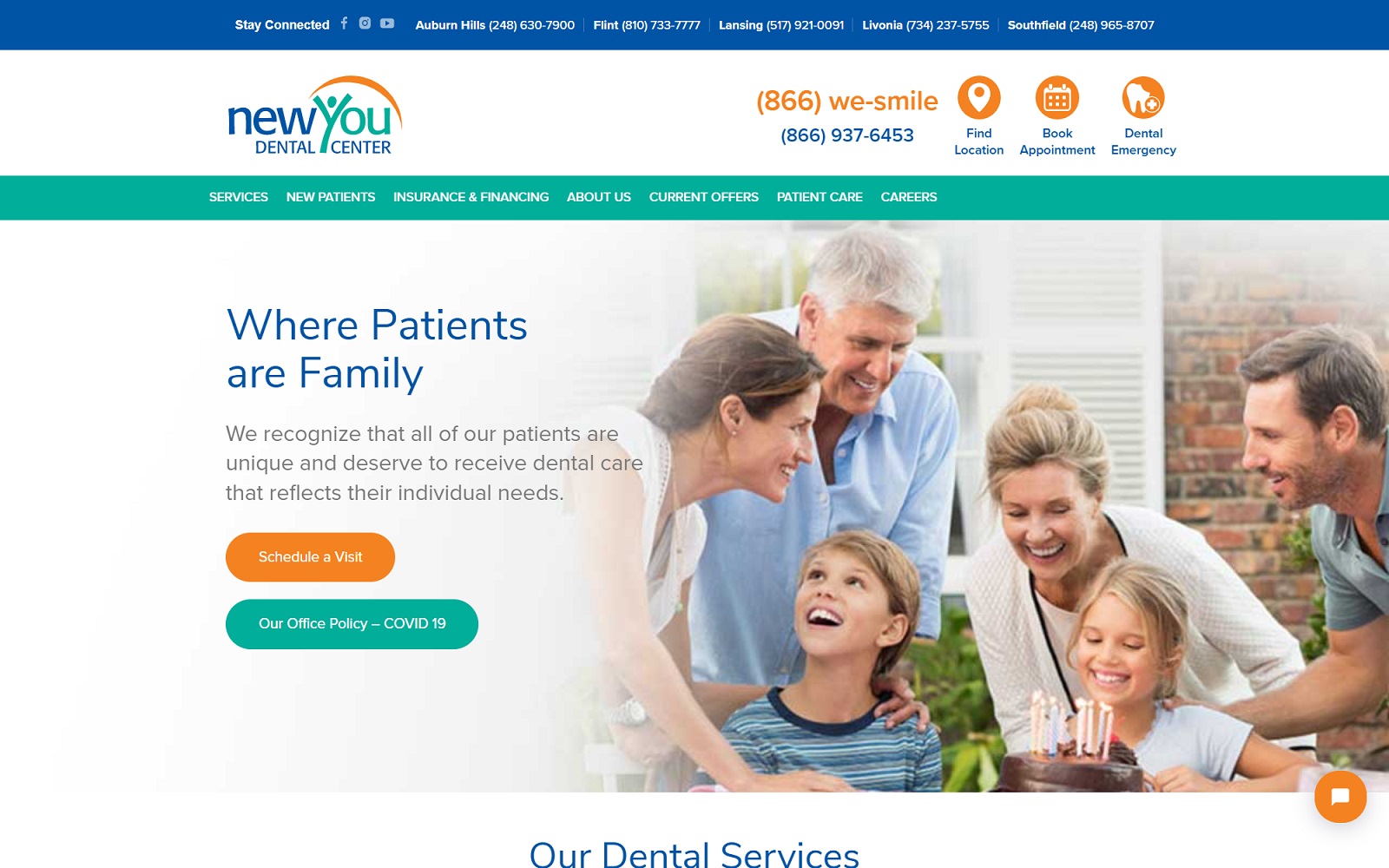 newyoudentalcenter.com screenshot