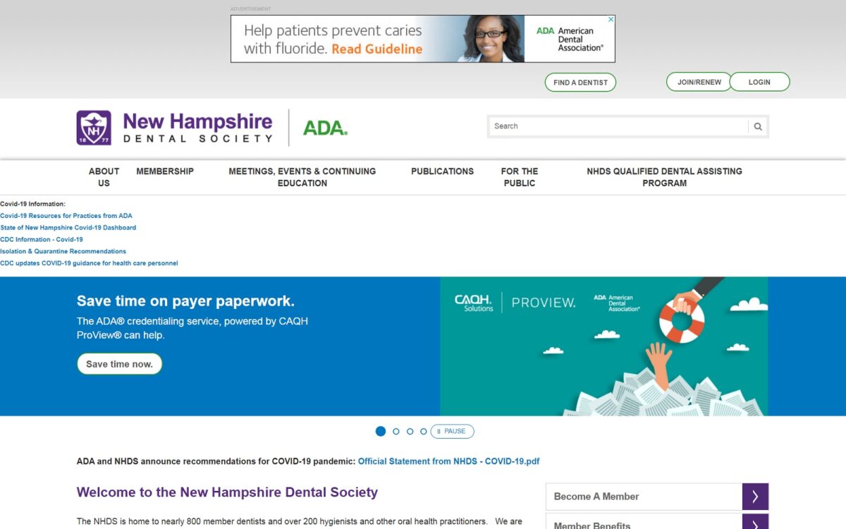 nhds.org screenshot