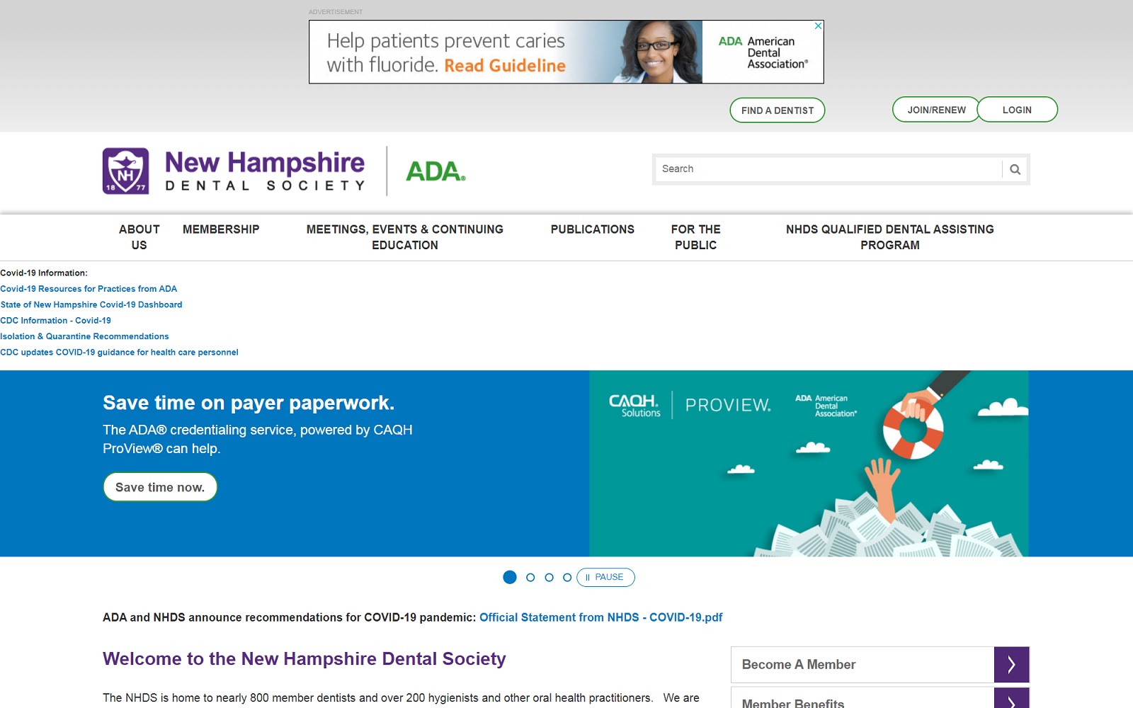 nhds.org screenshot