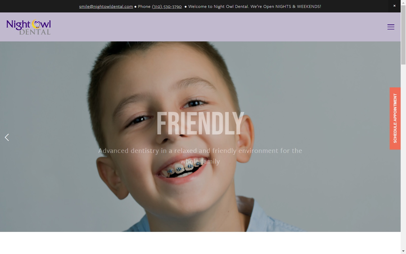 nightowldental.com screenshot