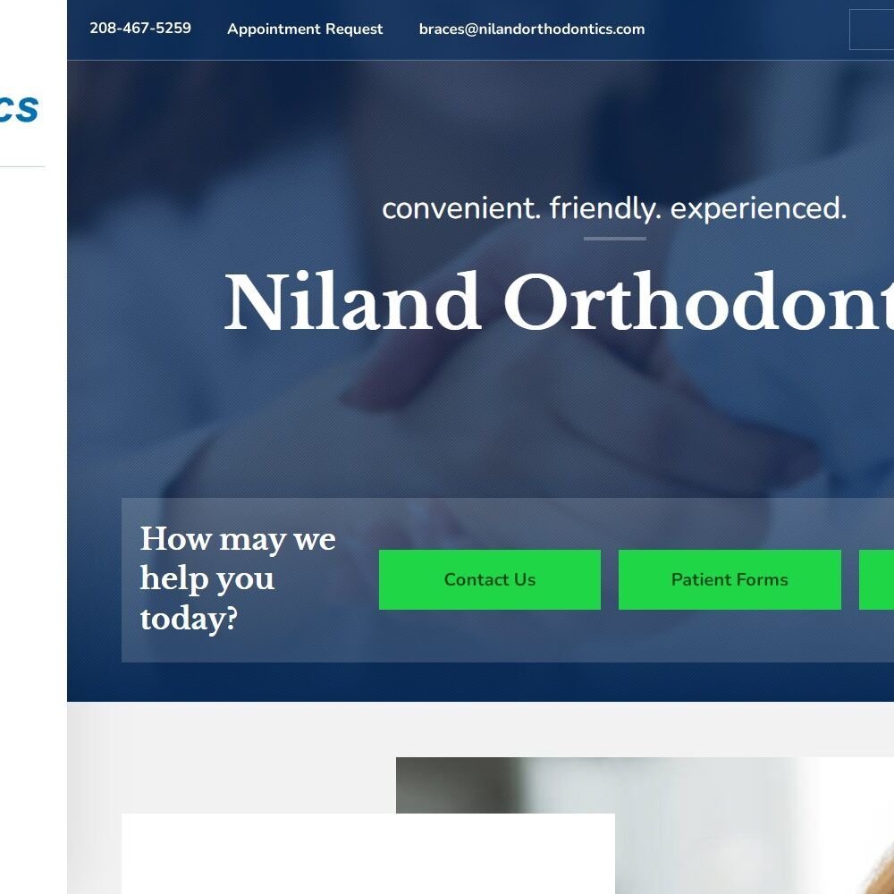 nilandorthodontics.com screenshot