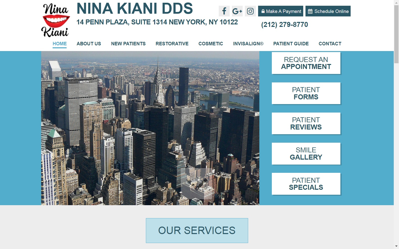 ninakianidds.com screenshot