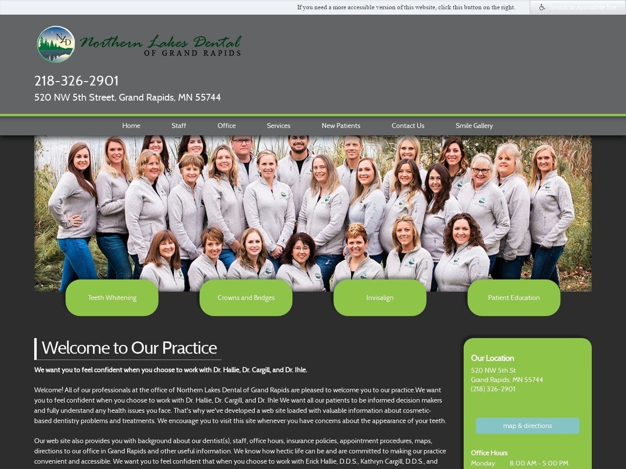 Northern Lakes Dental Website Screenshot from nldentalofgrandrapids.com