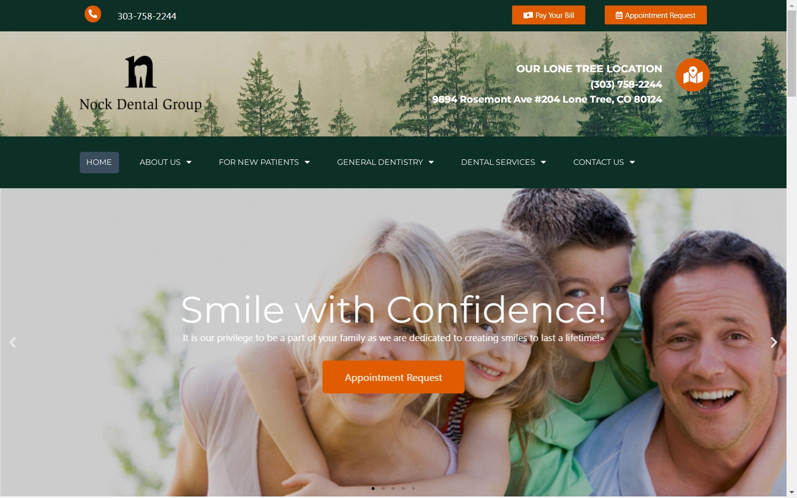 nockdentalgroup.com screenshot