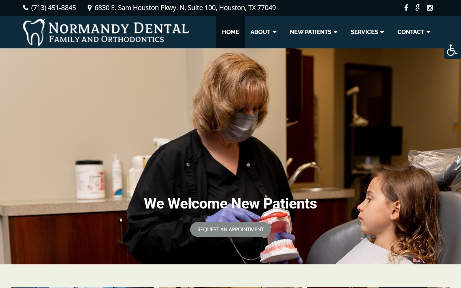 normandydental.com screenshot