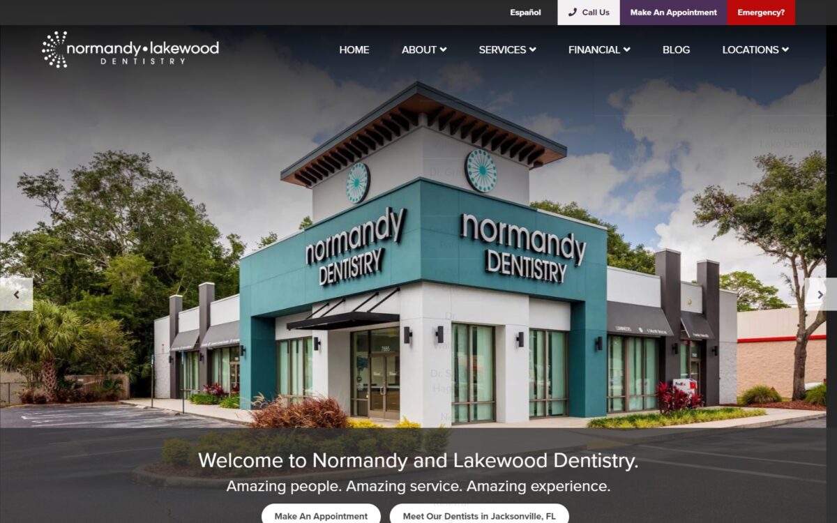 normandylakewooddentistry.com screenshot