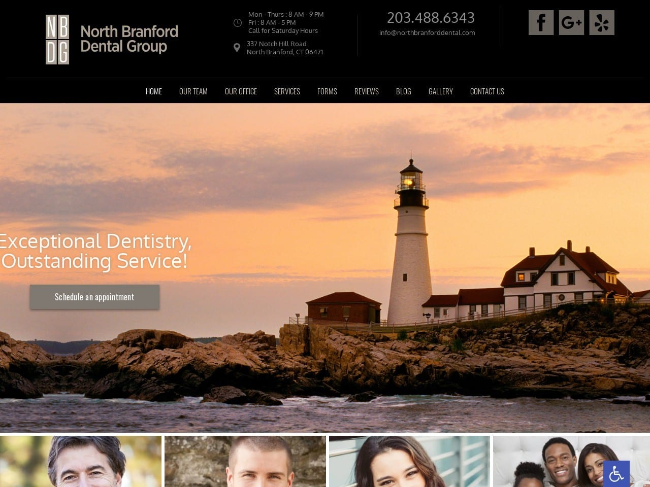 North Branford Dental Group Website Screenshot from northbranforddental.com