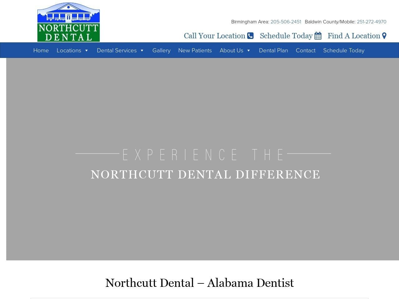 Northcutt Dental Helena Website Screenshot from northcuttdental.com