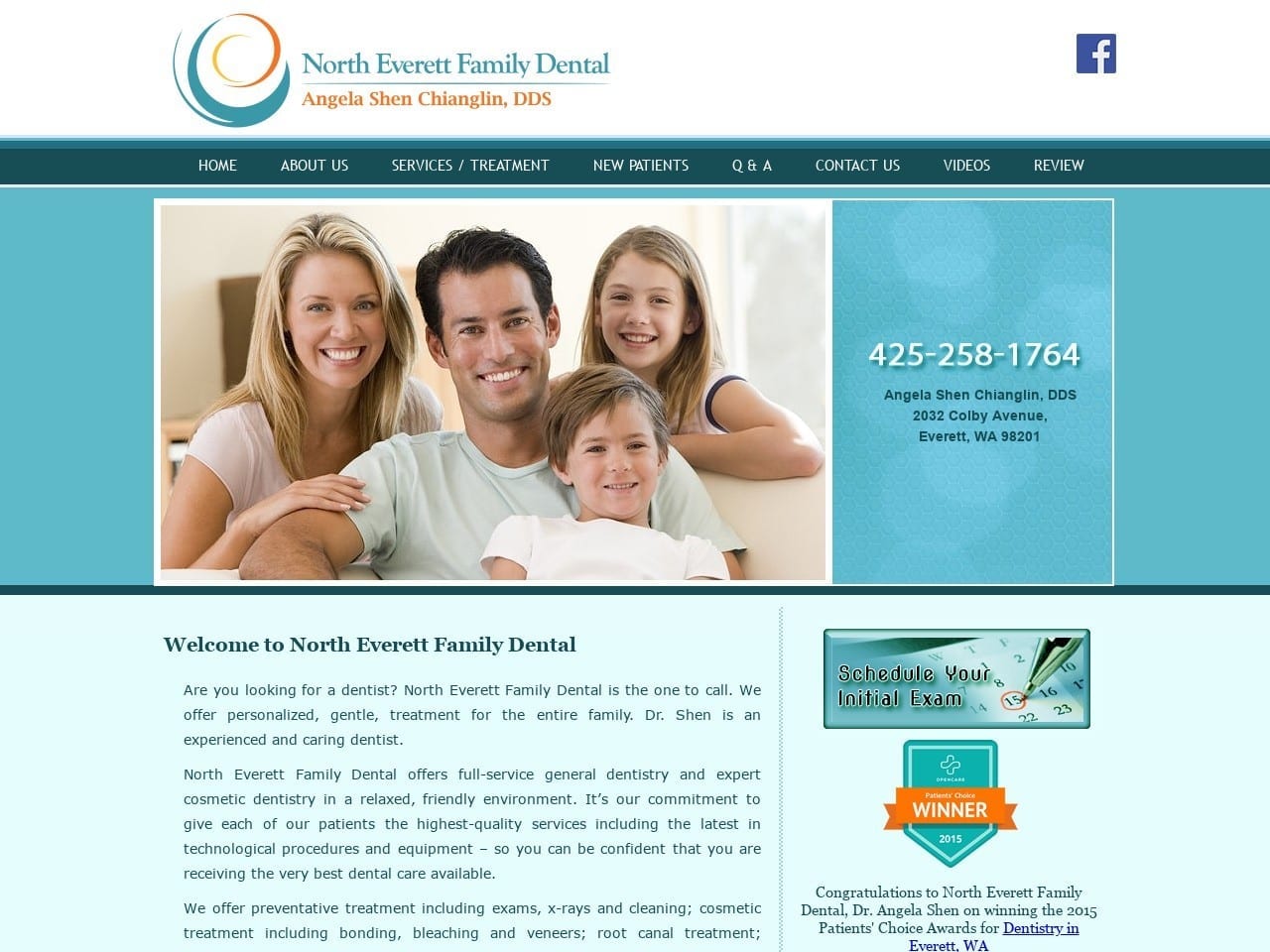 Dr. Richard I. Johnson DDS Website Screenshot from northeverettdental.com