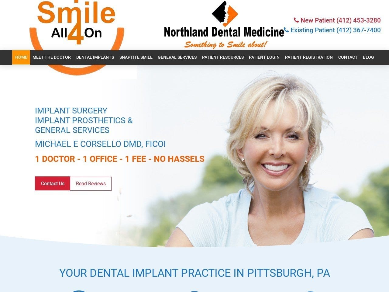 Northland Dental Medicine Website Screenshot from northlanddentalmedicine.com