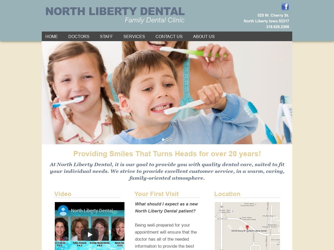 North Liberty Dental Waldschmidt Kristen DDS Website Screenshot from northlibertydental.com