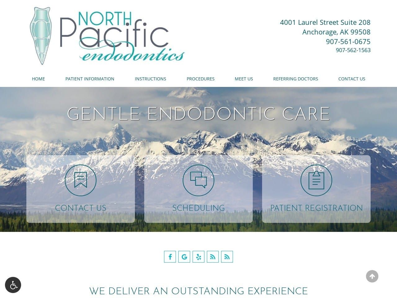 North Pacific Endodontics Website Screenshot from northpacificendodontics.com