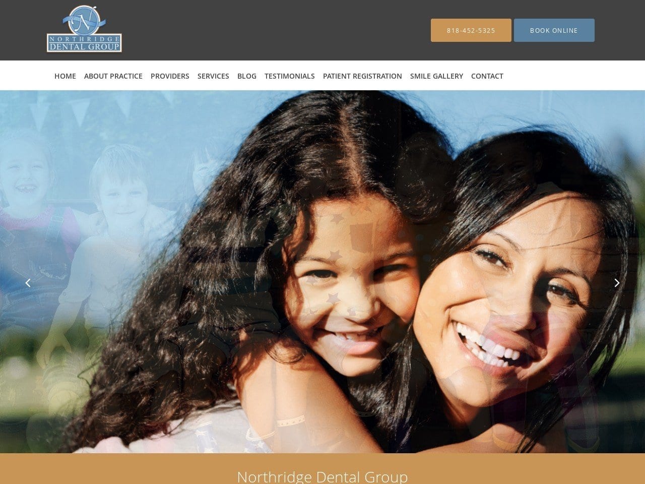 Northridge Dental Group Ariz Farshid DDS Website Screenshot from northridgedentalgroup.com