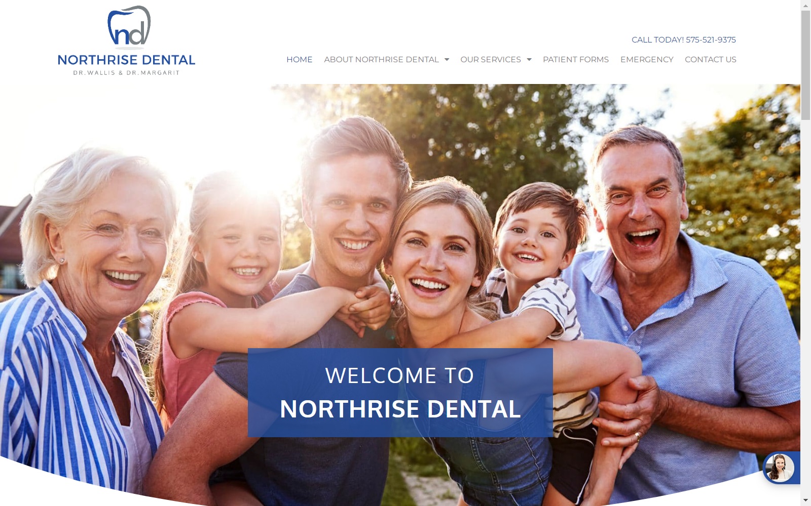 northrisedental.com screenshot