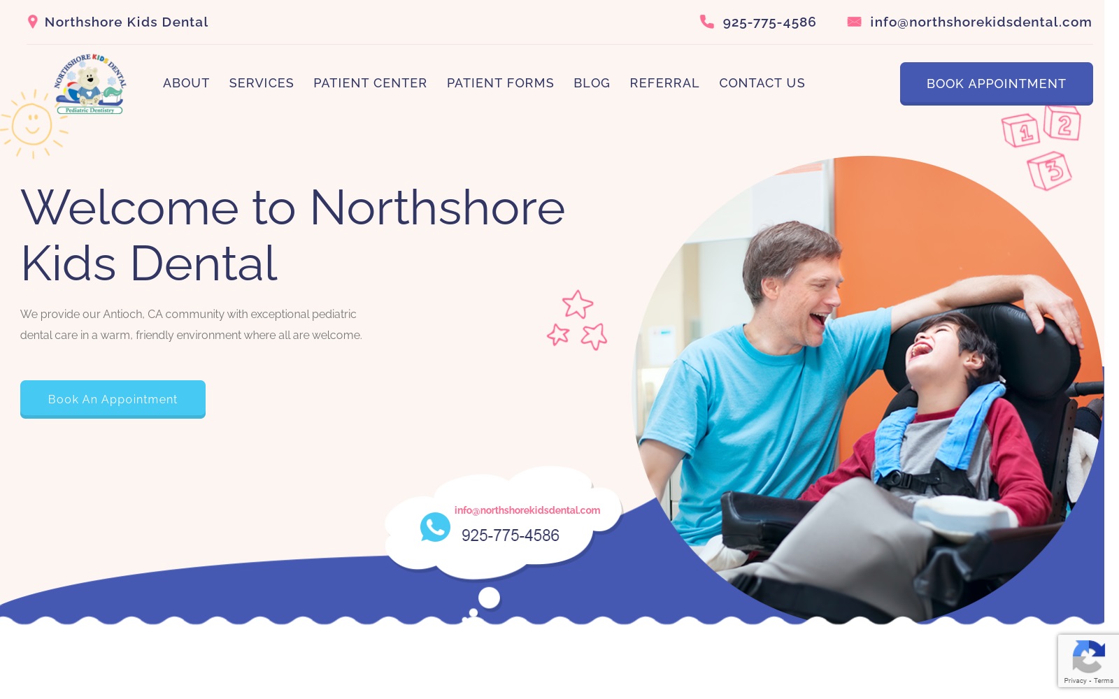 northshorekidsdental.com screenshot