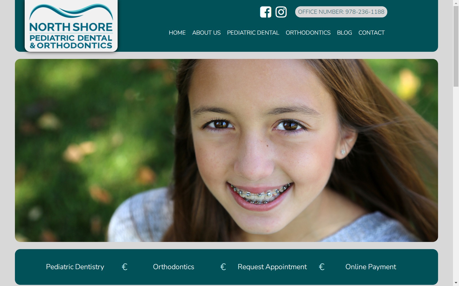 northshorepediatricdental.com screenshot