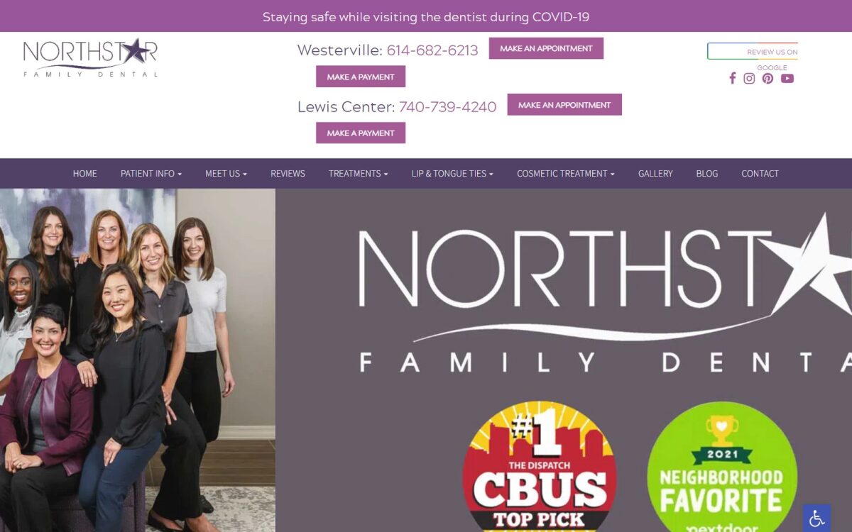 northstarfamilydental.com screenshot