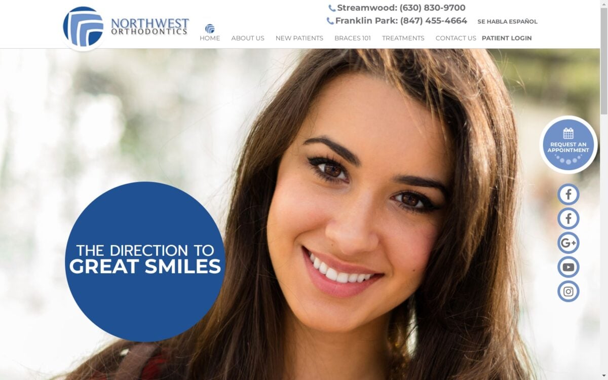 northwestorthodontics.com screenshot