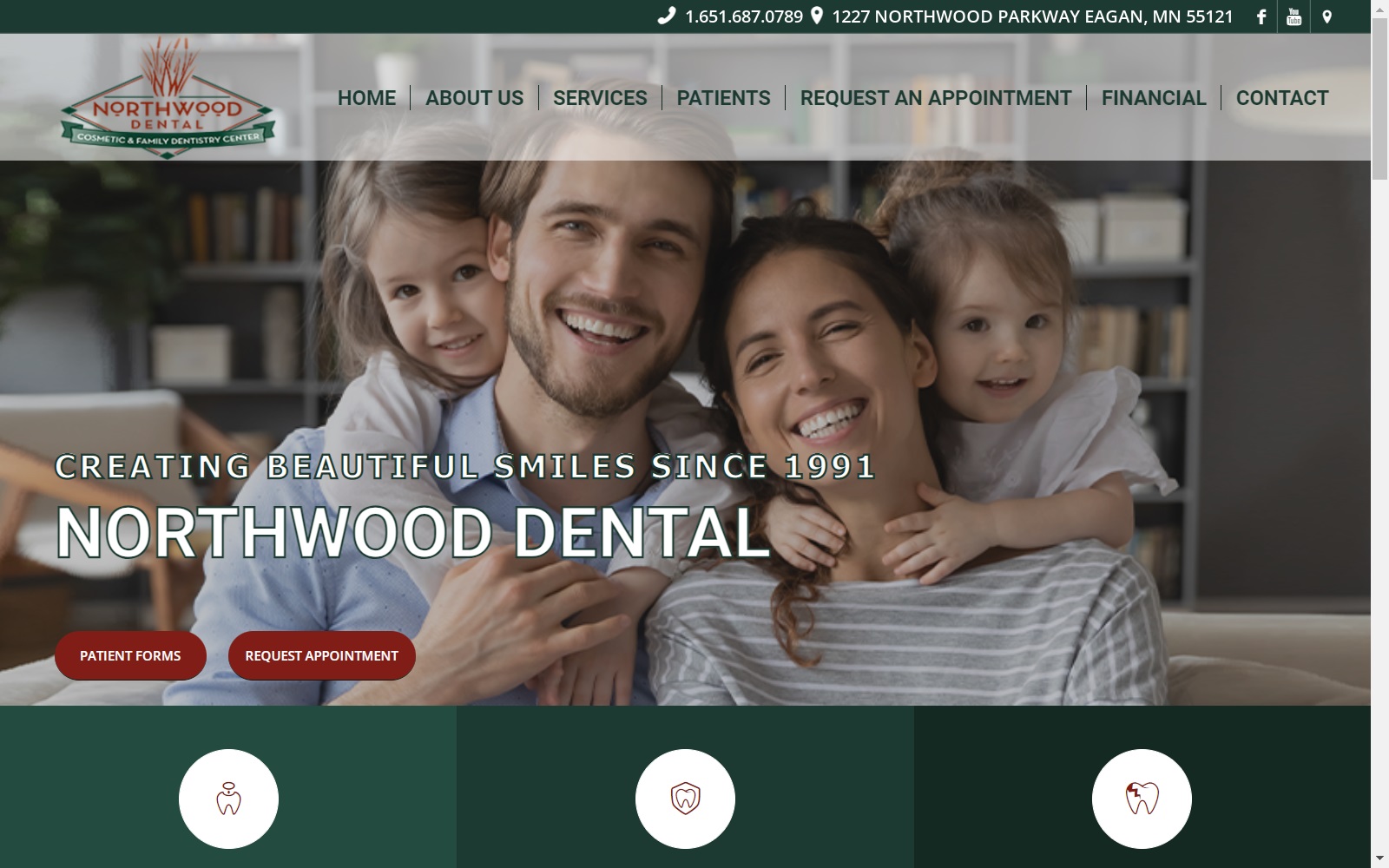 northwooddental.com screenshot