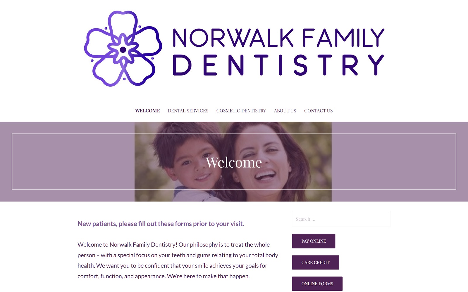 norwalkfamilydentistry.com screenshot