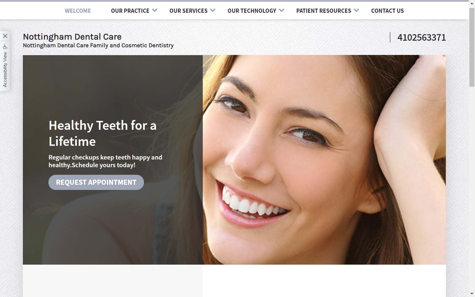 nottinghamdentalcare.com screenshot