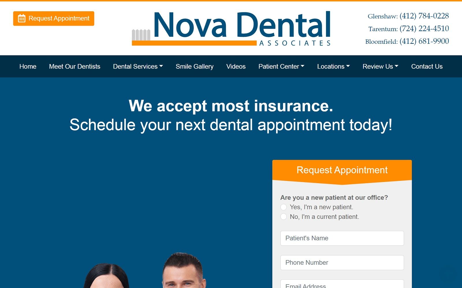 nova-dental.com screenshot