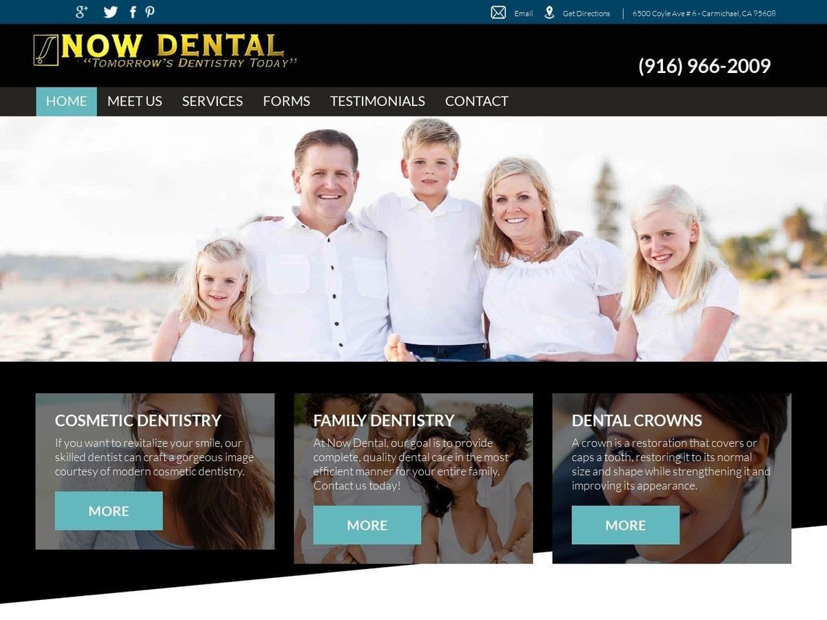 Now Dental Online Website Screenshot from nowdentalonline.com