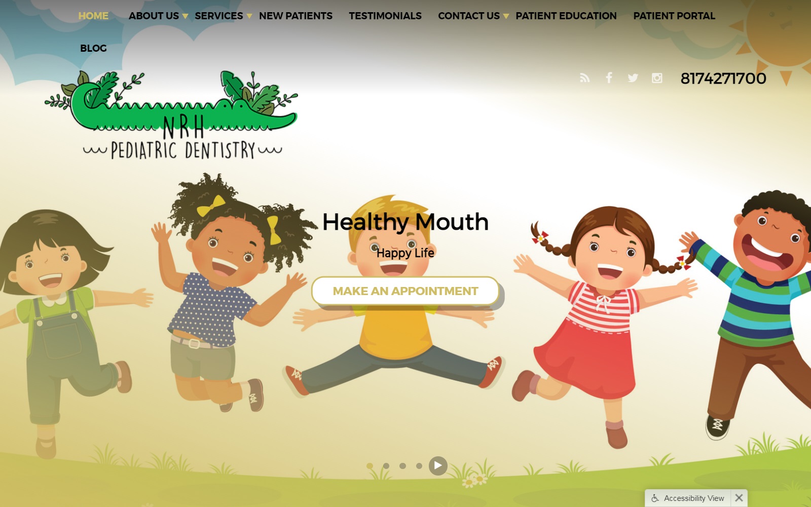 nrhpediatricdentist.com screenshot