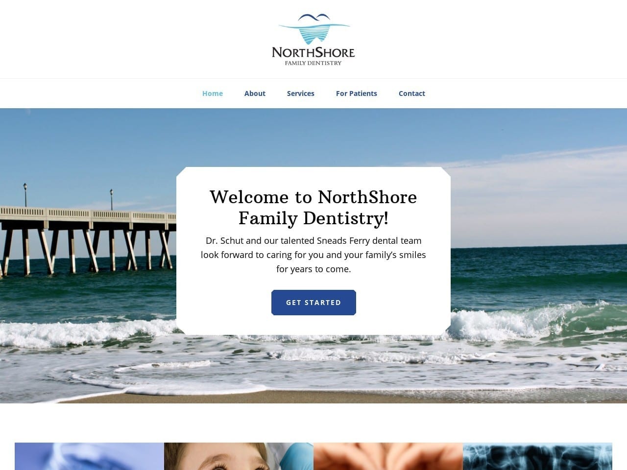 NorthShore Family Dentist Website Screenshot from nsfamilydentistry.com