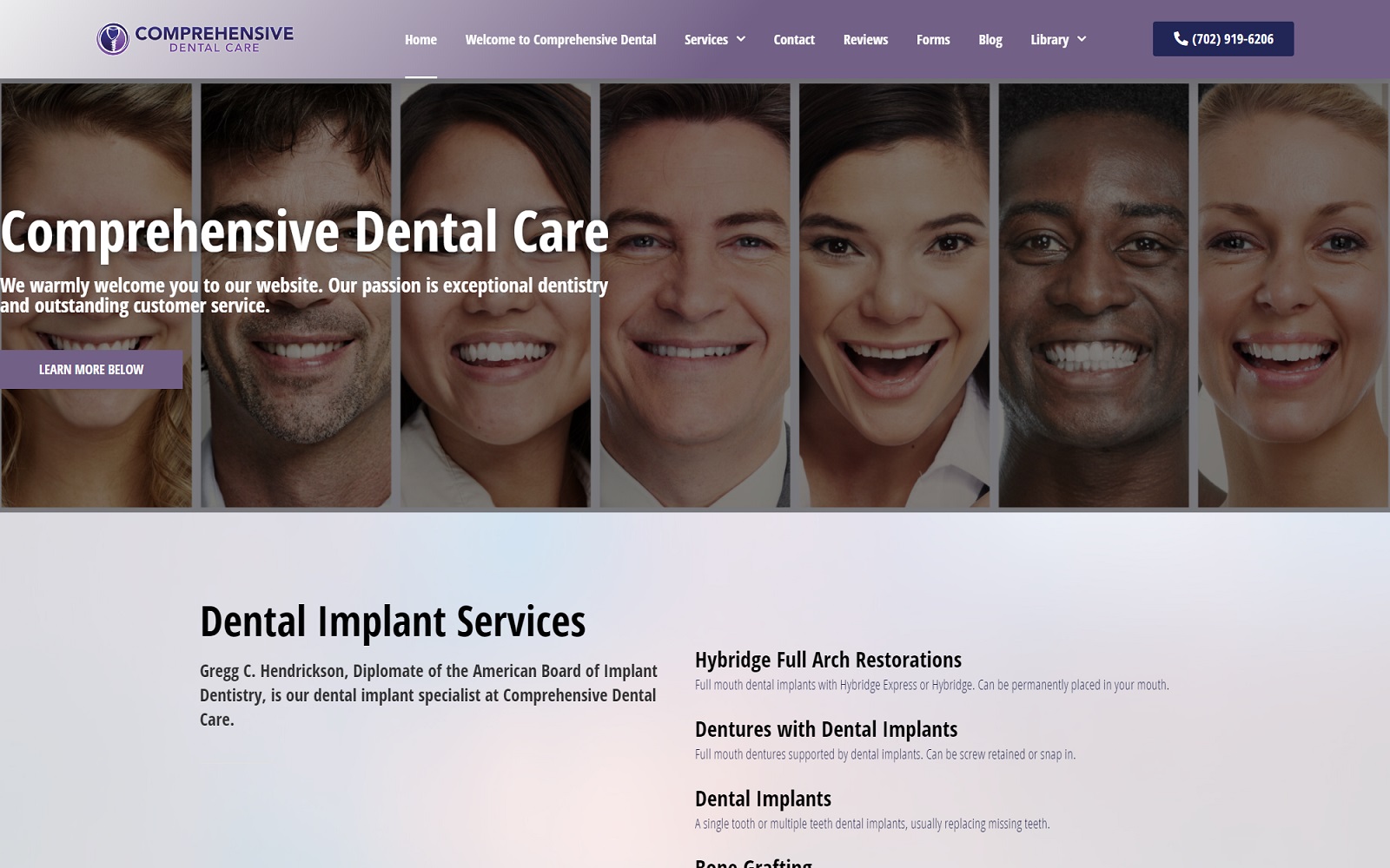 nvdentists.com screenshot