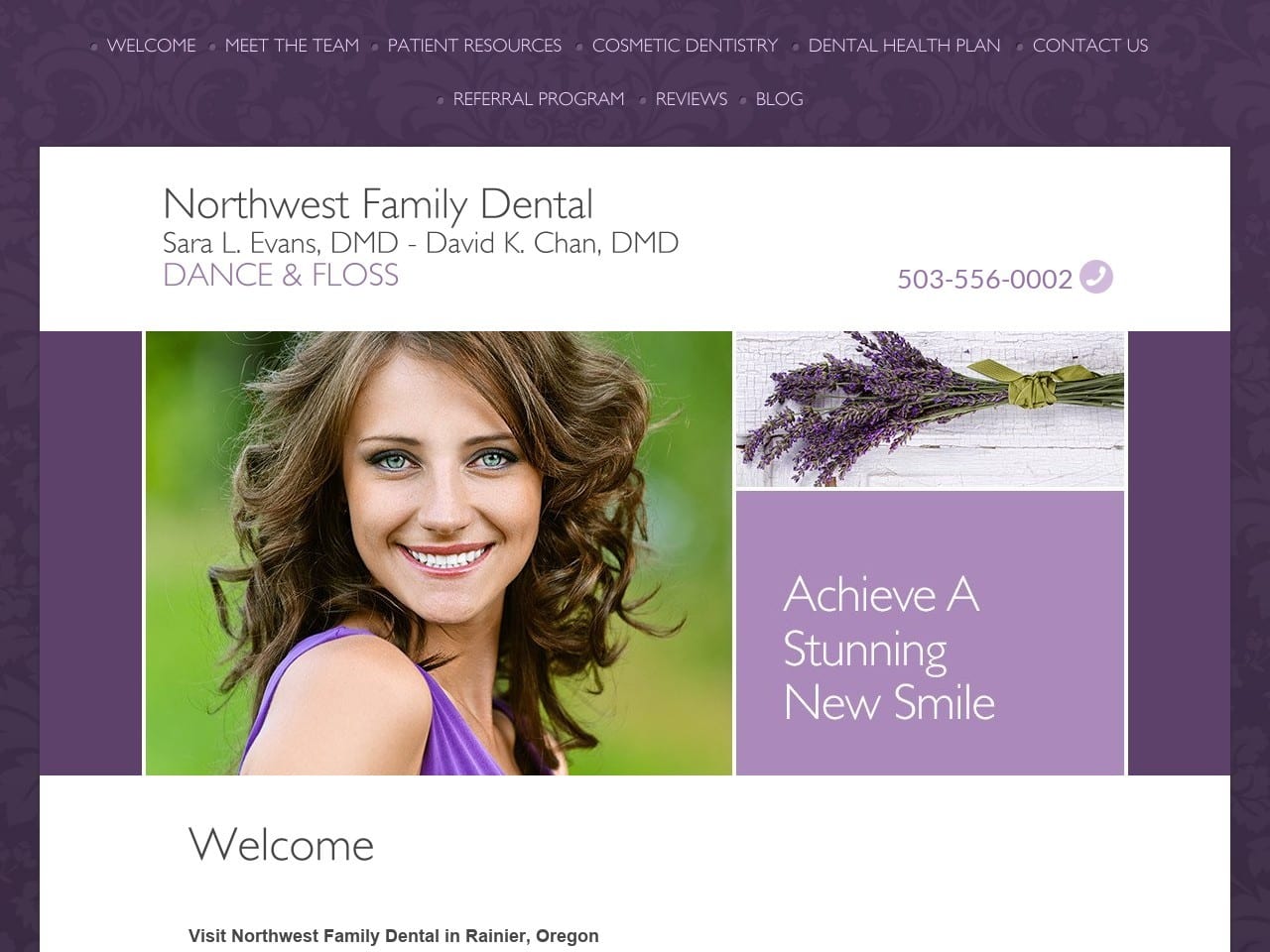 Northwest Family Dental Website Screenshot from nwfdental.com