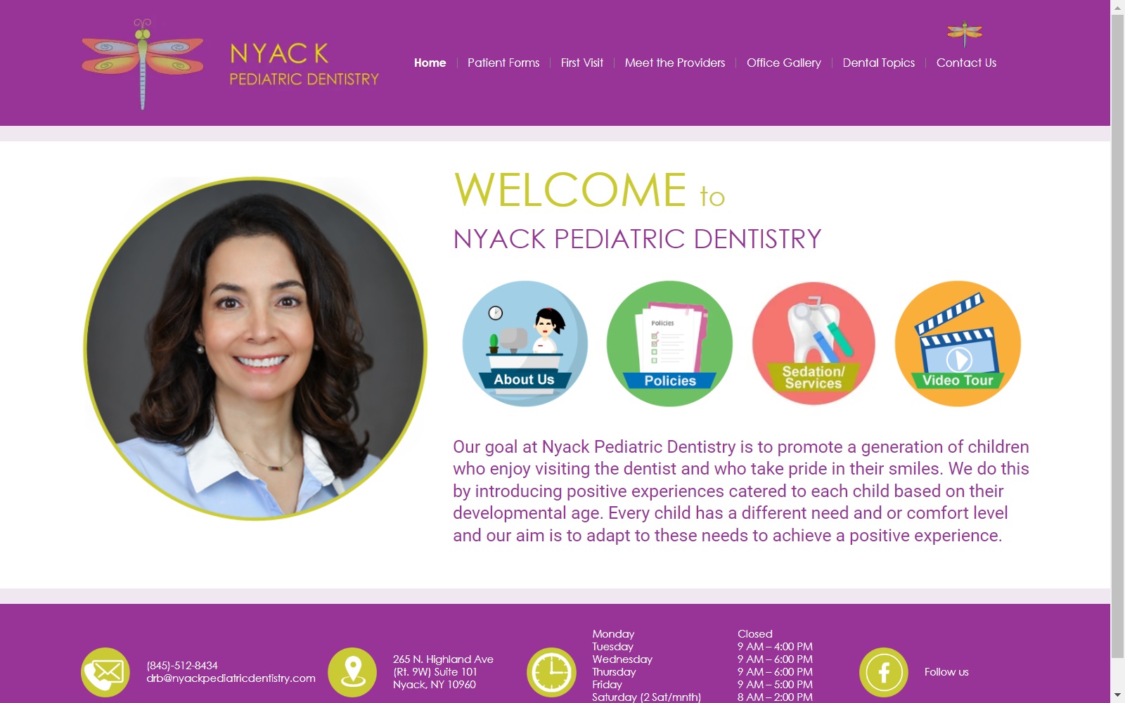 nyackpediatricdentistry.com screenshot